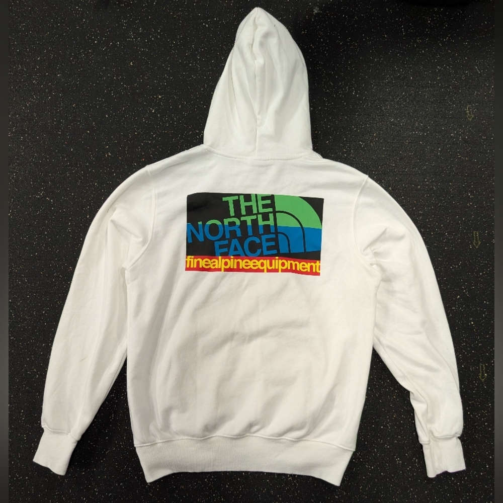 The North Face Hoodie Mens M White Outdoor Adventure Fine Alpine Equipment